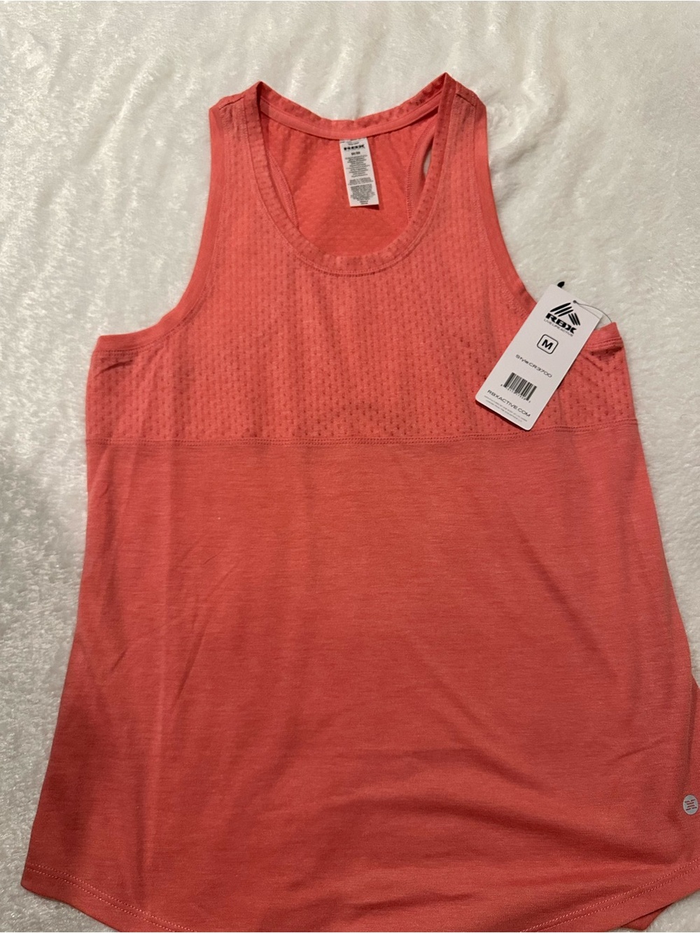 RBX Women's Coral Mesh-Top Athletic Tank.